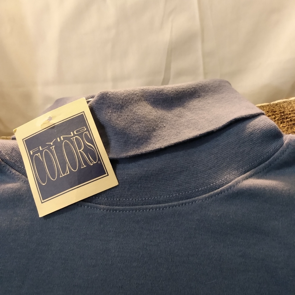 Men's Medium Slate Blue Turtle Neck